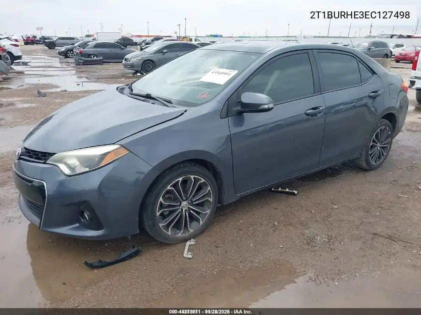 2T1BURHE3EC127498 2014 Toyota Corolla S Premium