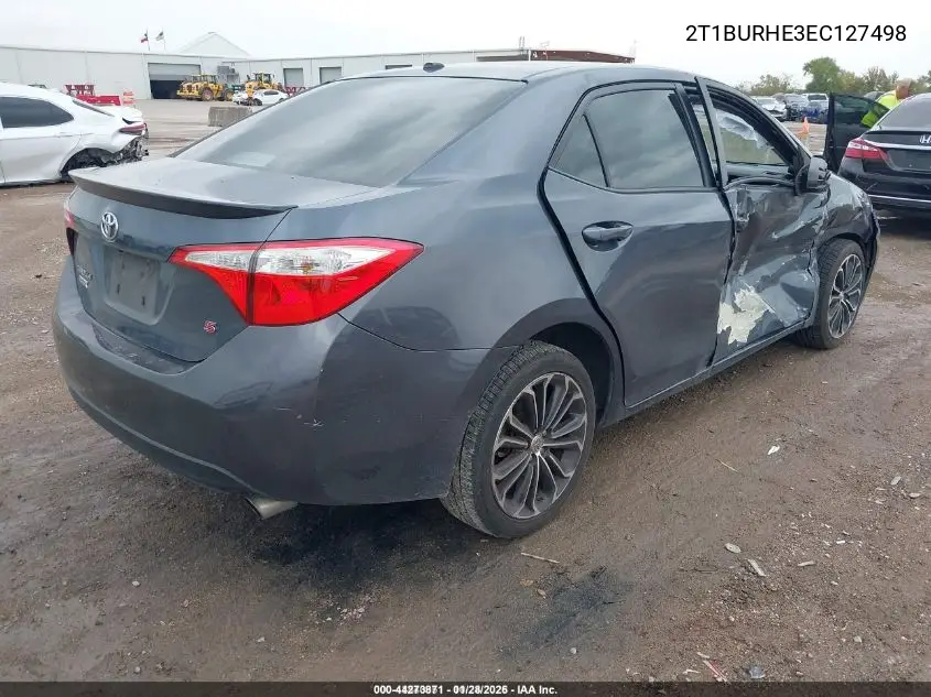 2T1BURHE3EC127498 2014 Toyota Corolla S Premium