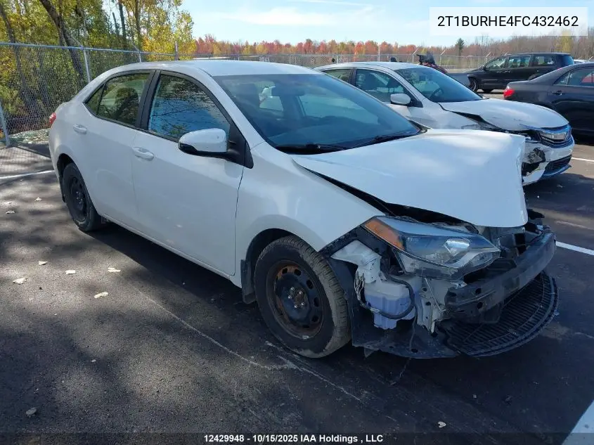 2T1BURHE4FC432462 2015 Toyota Corolla S