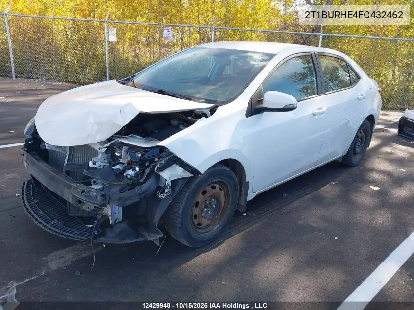 2T1BURHE4FC432462 2015 Toyota Corolla S