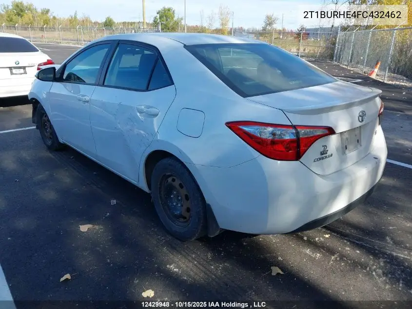2T1BURHE4FC432462 2015 Toyota Corolla S