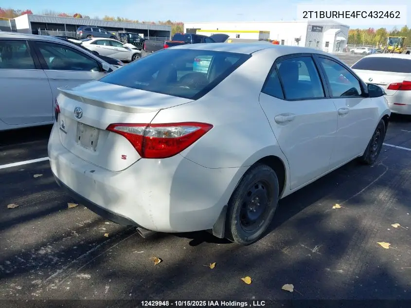 2T1BURHE4FC432462 2015 Toyota Corolla S
