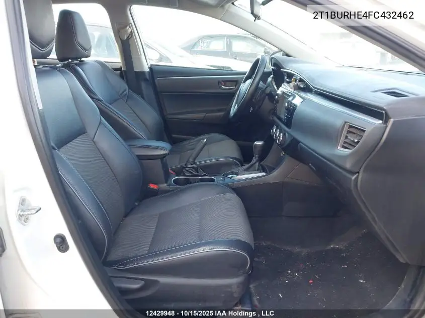 2T1BURHE4FC432462 2015 Toyota Corolla S