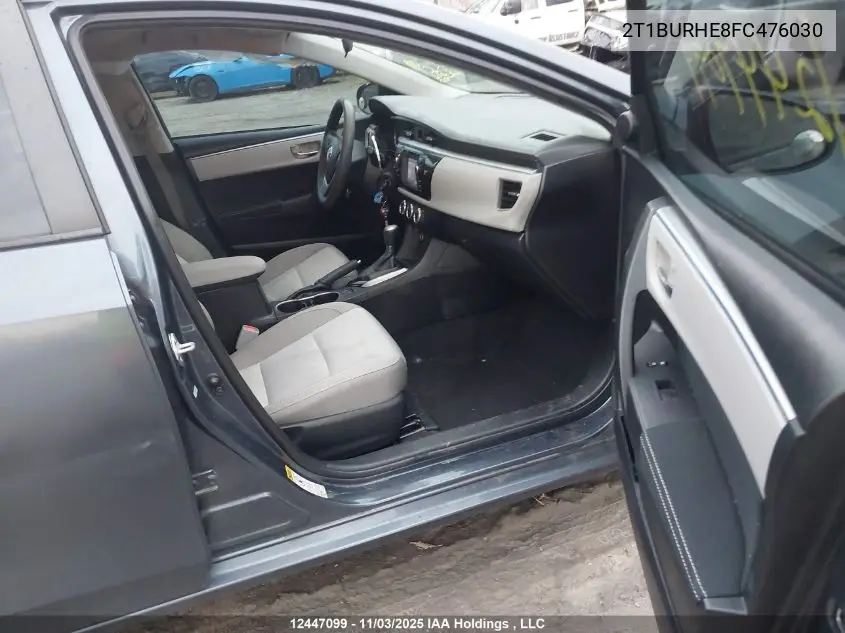 2T1BURHE8FC476030 2015 Toyota Corolla