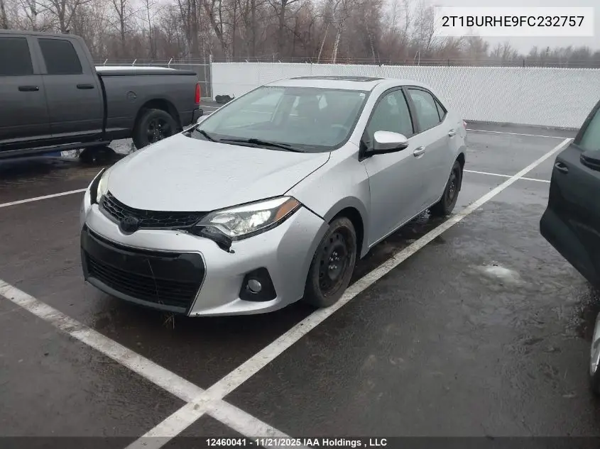 2T1BURHE9FC232757 2015 Toyota Corolla S