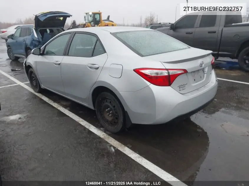 2T1BURHE9FC232757 2015 Toyota Corolla S