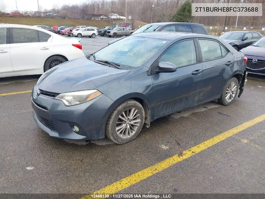 2T1BURHE8FC373688 2015 Toyota Corolla