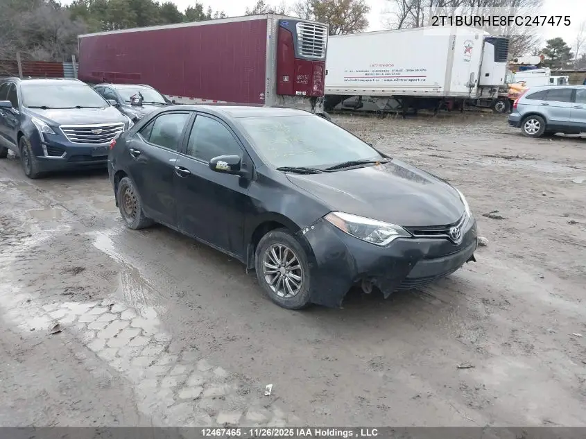2T1BURHE8FC247475 2015 Toyota Corolla L/Le/Le Pls/Prm/S/S Pls