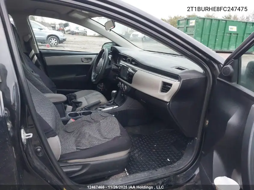 2T1BURHE8FC247475 2015 Toyota Corolla L/Le/Le Pls/Prm/S/S Pls