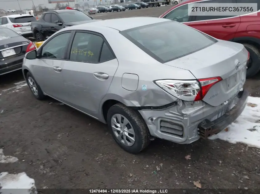 2T1BURHE5FC367556 2015 Toyota Corolla Ce