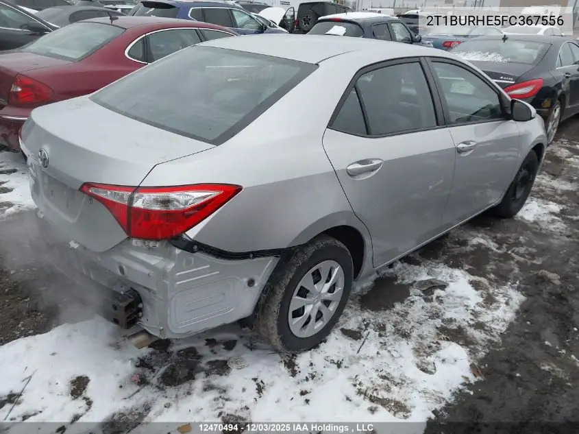 2T1BURHE5FC367556 2015 Toyota Corolla Ce