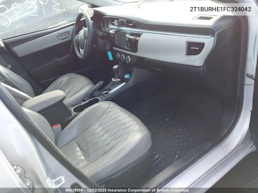 2T1BURHE1FC324042 2015 Toyota Corolla L/Le/Le Pls/Prm/S/S Pls