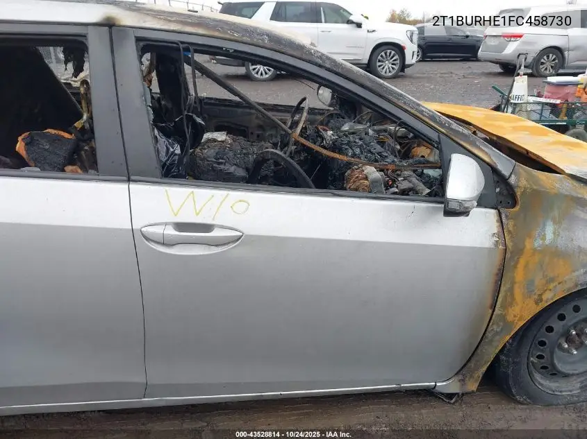 2T1BURHE1FC458730 2015 Toyota Corolla S