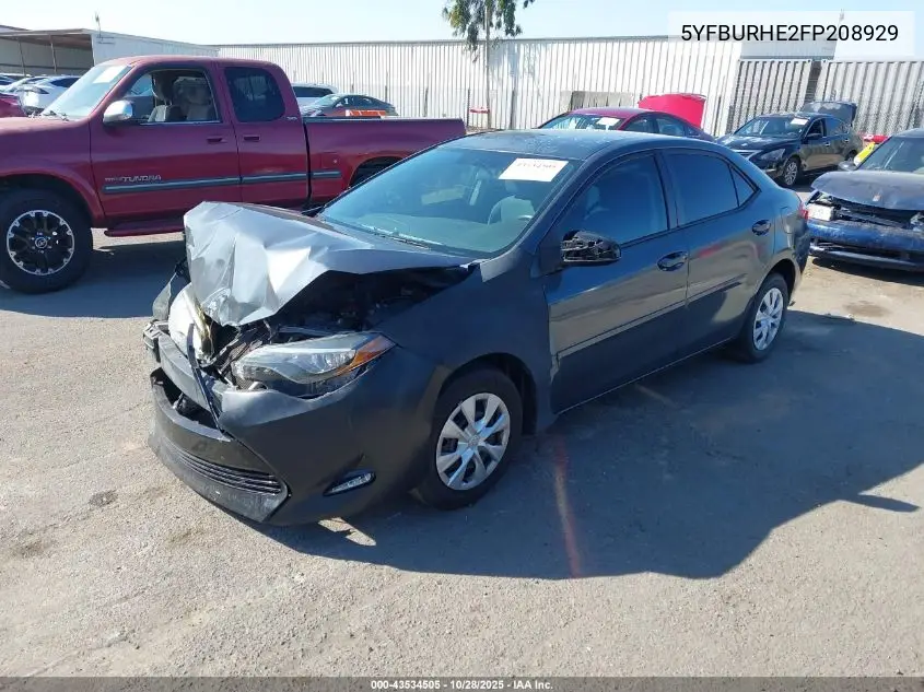 5YFBURHE2FP208929 2015 Toyota Corolla L