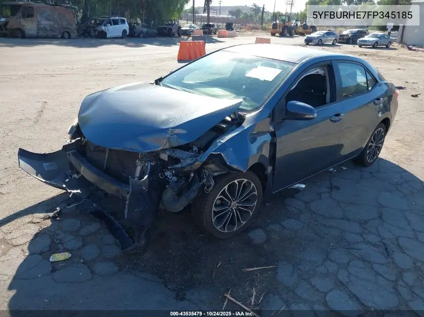 5YFBURHE7FP345185 2015 Toyota Corolla S Plus