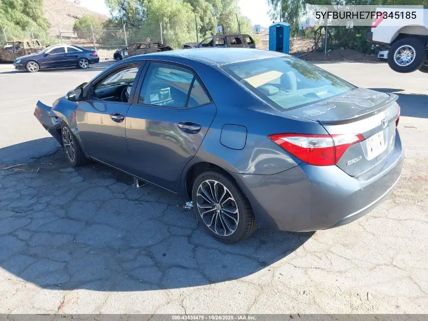 5YFBURHE7FP345185 2015 Toyota Corolla S Plus