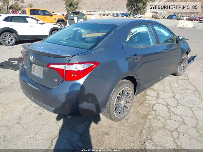 5YFBURHE7FP345185 2015 Toyota Corolla S Plus