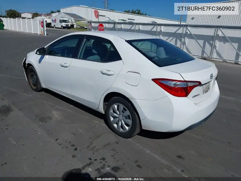 2T1BURHE7FC360902 2015 Toyota Corolla Le