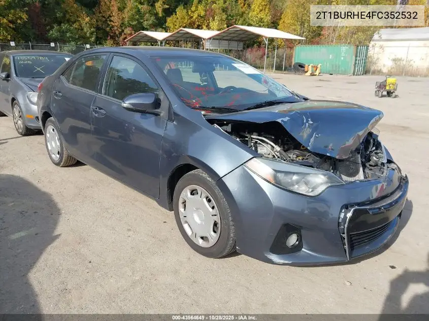 2T1BURHE4FC352532 2015 Toyota Corolla S