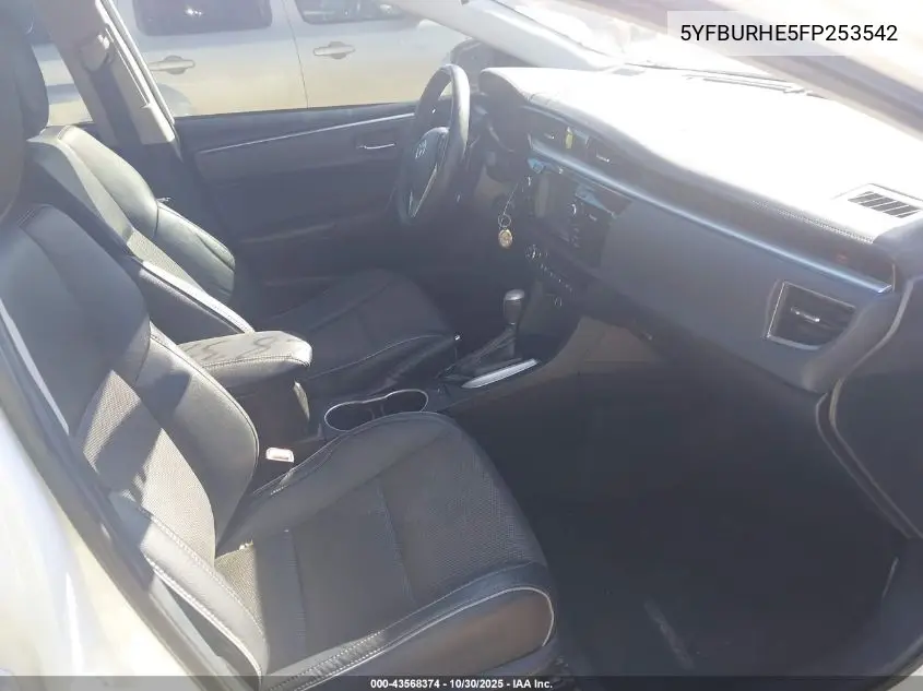 5YFBURHE5FP253542 2015 Toyota Corolla S Plus