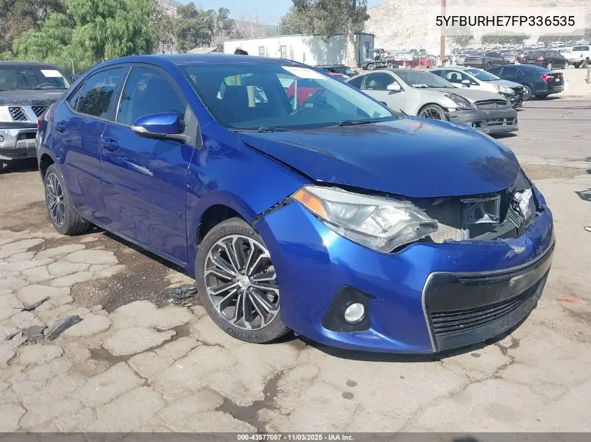 5YFBURHE7FP336535 2015 Toyota Corolla S Plus