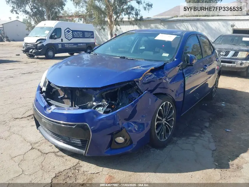 5YFBURHE7FP336535 2015 Toyota Corolla S Plus