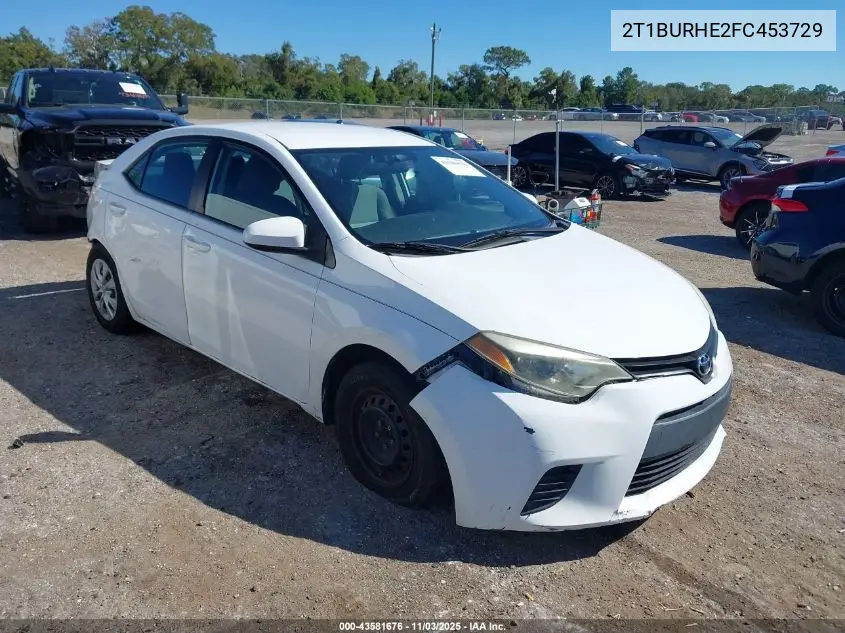 2T1BURHE2FC453729 2015 Toyota Corolla L