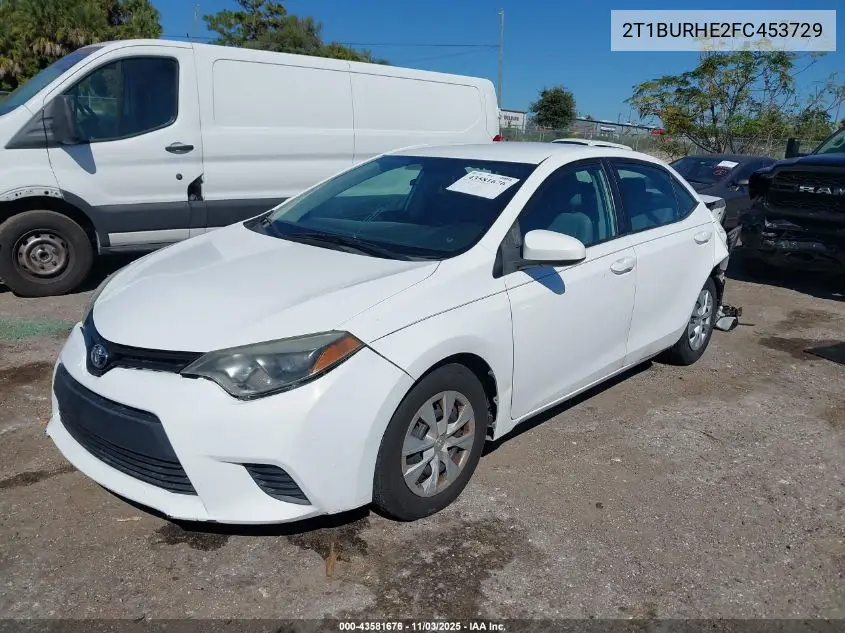 2T1BURHE2FC453729 2015 Toyota Corolla L