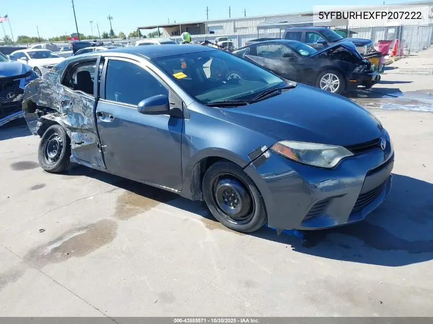 5YFBURHEXFP207222 2015 Toyota Corolla L