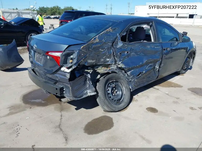 5YFBURHEXFP207222 2015 Toyota Corolla L