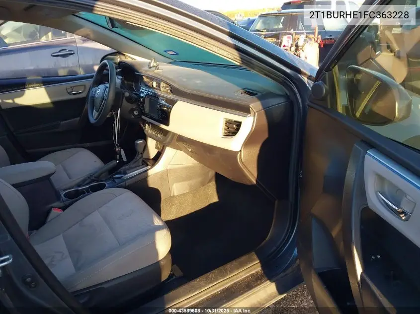 2T1BURHE1FC363228 2015 Toyota Corolla Le