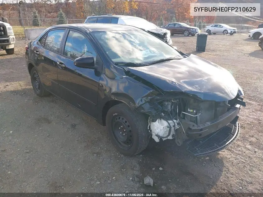 5YFBURHE0FP210629 2015 Toyota Corolla Le