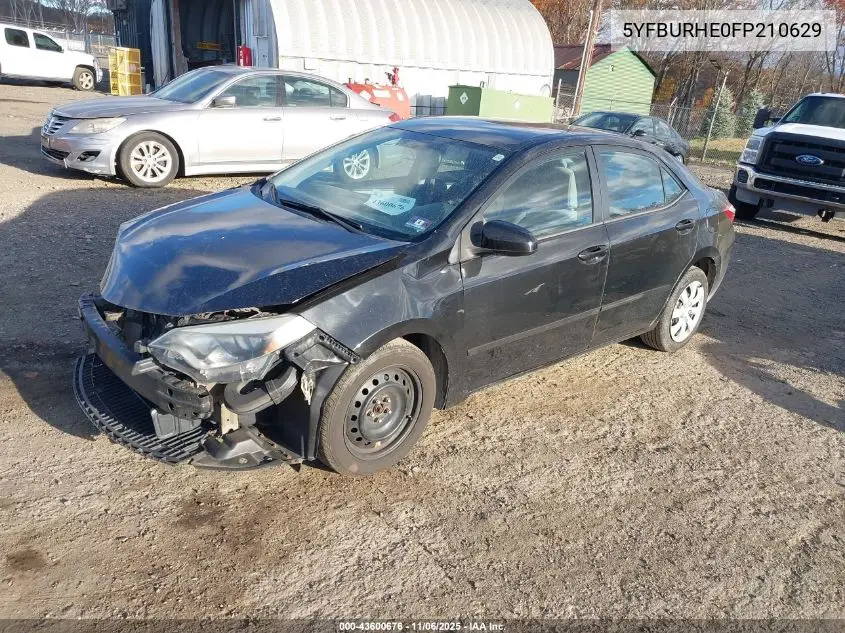 5YFBURHE0FP210629 2015 Toyota Corolla Le