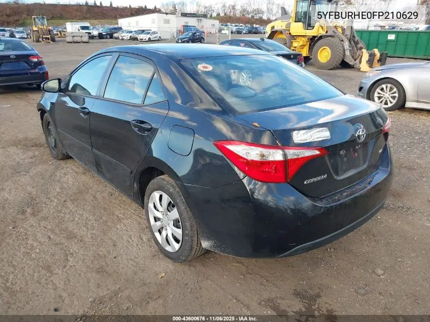 5YFBURHE0FP210629 2015 Toyota Corolla Le