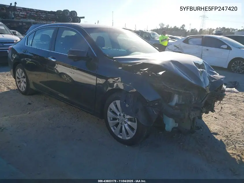5YFBURHE5FP247420 2015 Toyota Corolla S Plus