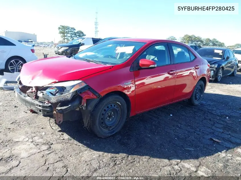 5YFBURHE4FP280425 2015 Toyota Corolla S