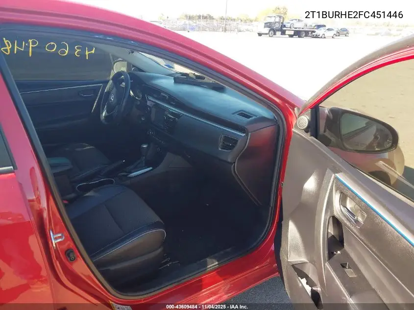2T1BURHE2FC451446 2015 Toyota Corolla S Plus
