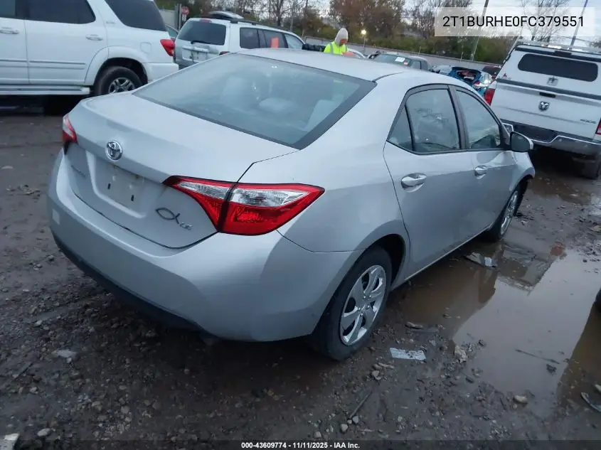 2T1BURHE0FC379551 2015 Toyota Corolla Le