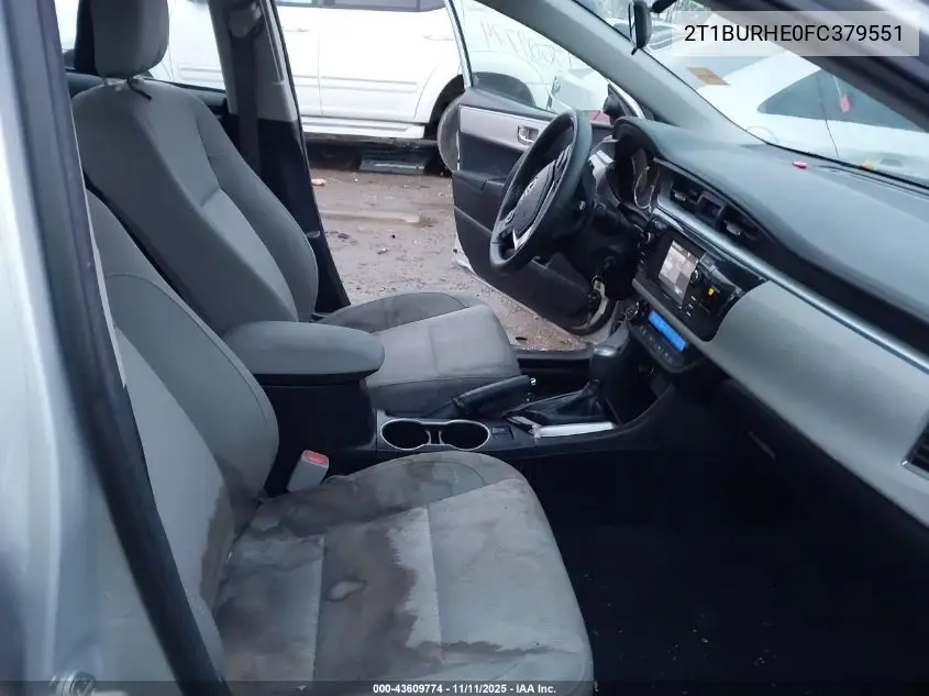 2T1BURHE0FC379551 2015 Toyota Corolla Le