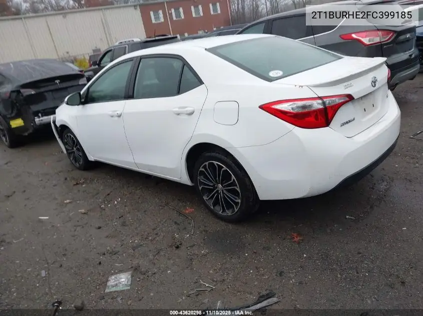 2T1BURHE2FC399185 2015 Toyota Corolla S Plus