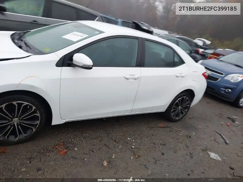 2T1BURHE2FC399185 2015 Toyota Corolla S Plus