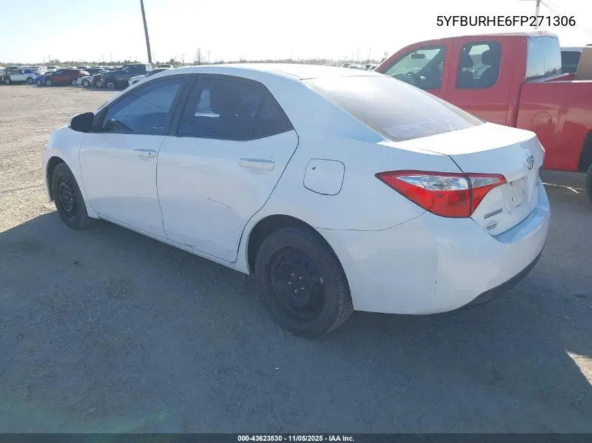 5YFBURHE6FP271306 2015 Toyota Corolla Le