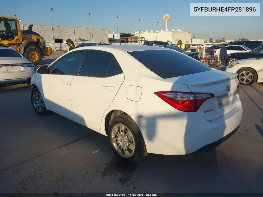 5YFBURHE4FP281896 2015 Toyota Corolla S