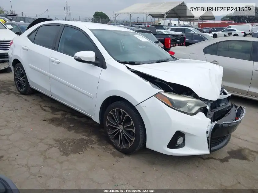 5YFBURHE2FP241509 2015 Toyota Corolla S Plus