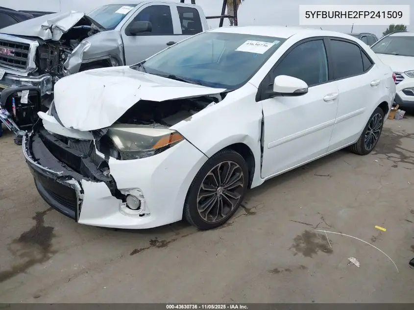 5YFBURHE2FP241509 2015 Toyota Corolla S Plus