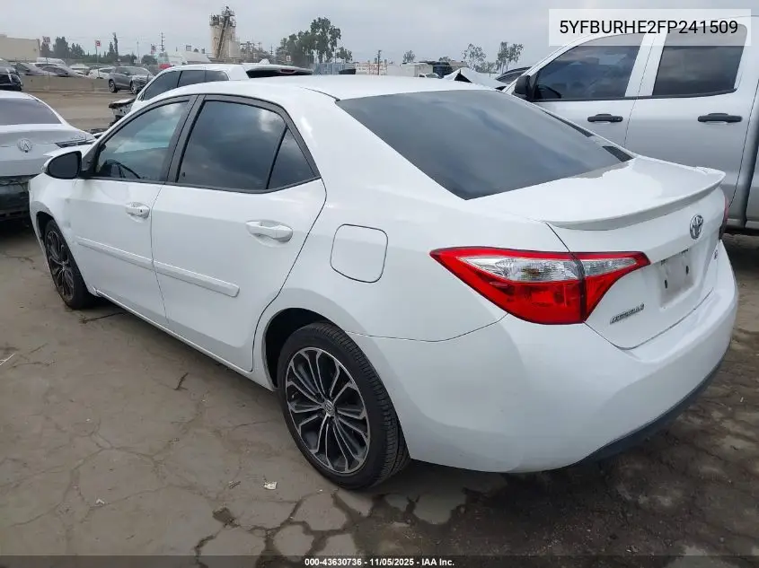 5YFBURHE2FP241509 2015 Toyota Corolla S Plus