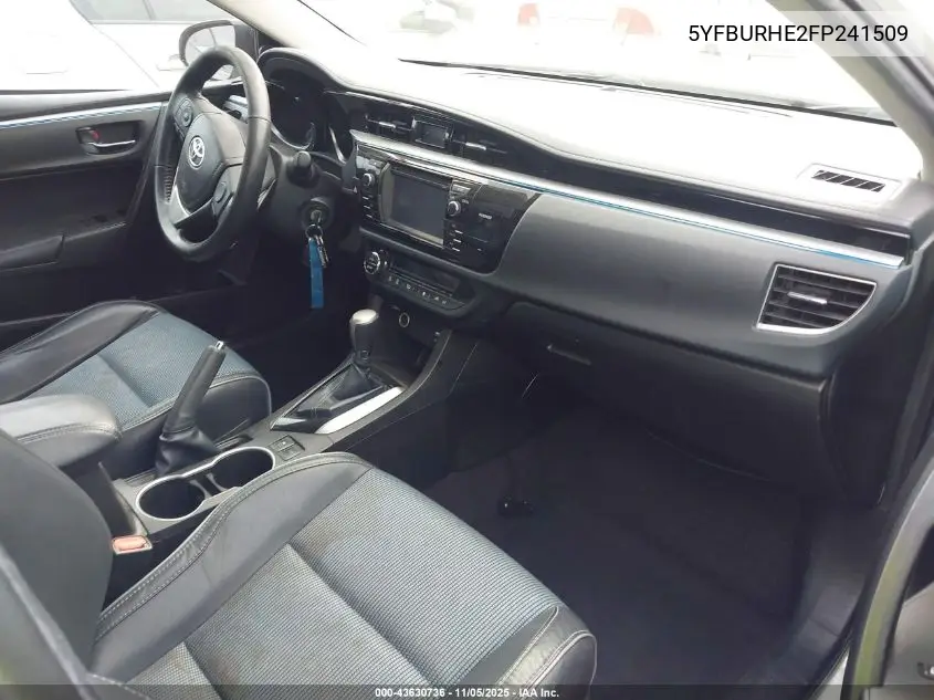 5YFBURHE2FP241509 2015 Toyota Corolla S Plus
