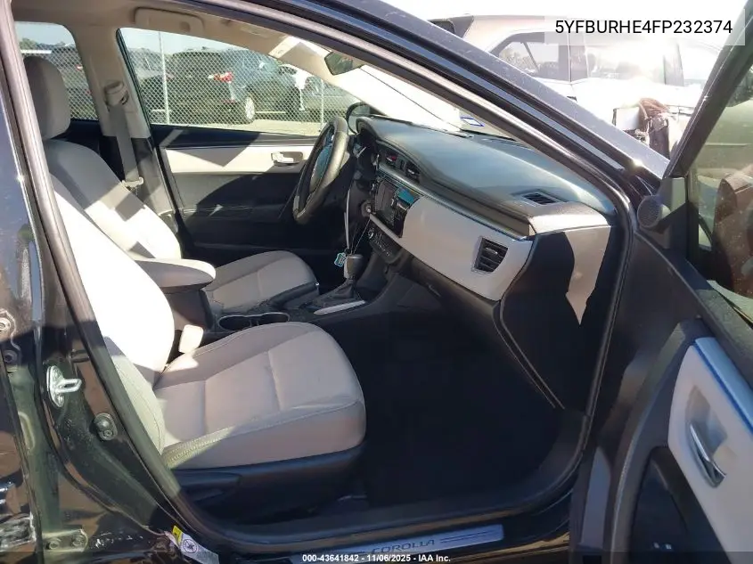 5YFBURHE4FP232374 2015 Toyota Corolla Le