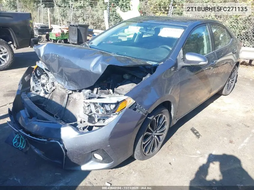 2T1BURHE5FC271135 2015 Toyota Corolla L/Le/Le Pls/Prm/S/S Pls