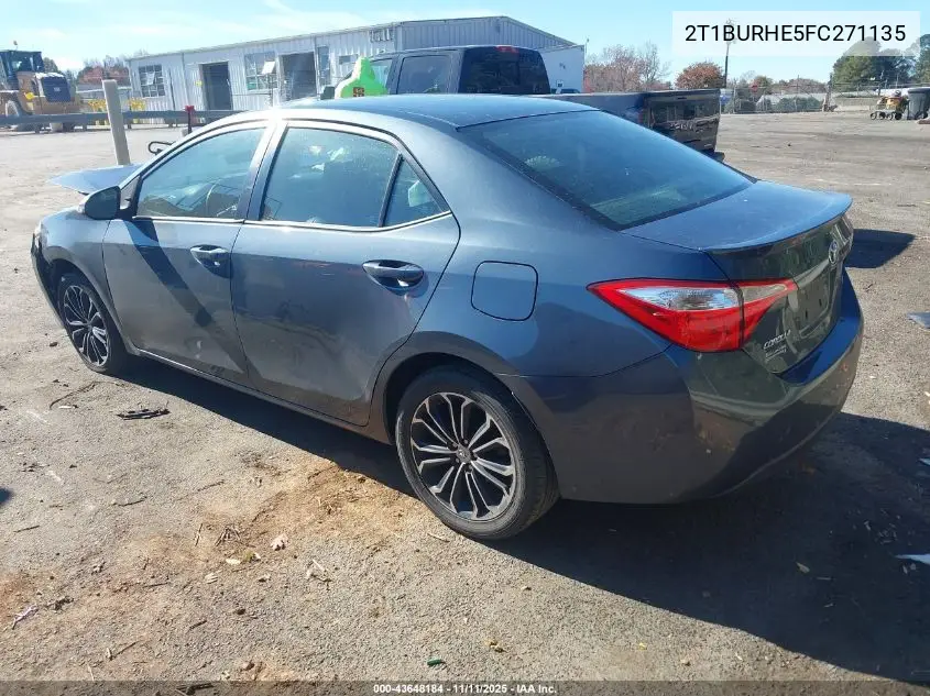 2T1BURHE5FC271135 2015 Toyota Corolla L/Le/Le Pls/Prm/S/S Pls